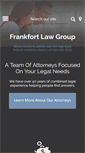 Mobile Screenshot of frankfortlawgroup.com