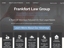 Tablet Screenshot of frankfortlawgroup.com